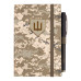 Щоденник недат. MILITARY, A6, світло-зелений, штуч.шкіра, 336 стор