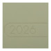 Щотижневик датов. 2027 LIGHT MORANDI, A5, оливковий, штуч.шкіра