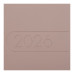 Щотижневик датов. 2027 LIGHT MORANDI, A5, какао, штуч.шкіра