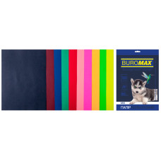 Набір кольорового паперу А4, 80г/м2, DARK+NEON, 10кол., 50арк.