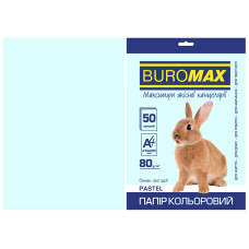 Папір кольоровий А4, 80г/м2, PASTEL, блакитний, 50арк.