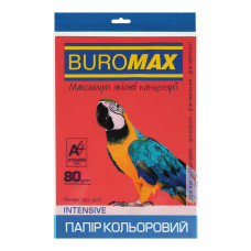 Папір кольоровий А4, 80г/м2, INTENSIV, червоний, 20арк.