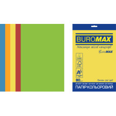 Набір кольорового паперу INTENSIVE, EUROMAX, А4, 80г/м2 (5х50/250арк.)