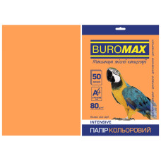 Папір кольоровий А4, 80г/м2, INTENSIV, помаранчевий, 50арк.