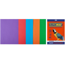 Набір кольорового паперу А4, 80г/м2, INTENSIV, 5кол., 50арк.