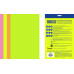Папір кольоровий Euromax 80г/м2, NEON, 4 кольора, 50арк.