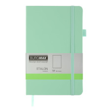 Книга записна ETALON 125*195, 96 арк., нелінований блок, обкл. штучна шкіра, м?ятний
