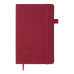 Книга записна TWEED 125*195, 96 арк., клітинка, обкл. штучна шкіра, бордовий