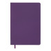 Блокнот діловий TOUCH ME LOGO2U А5, 96арк., клітинка, обкладинка зі штучної шкіри, фіолетовий