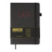 Блокнот діловий LIBRETA А5, 96 арк., клітинка, обкл. штучна шкіра, чорний