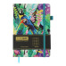 Блокнот діловий EXOTIC А5, 96л, клітинка, обкладинка штучна шкіра, бірюзовий