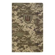 Книга записна з синтетичного каменя MILITARY, А5, 64 аркуші, клітинка, піксель