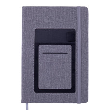 Блокнот діловий COMFORT А5, 96 арк., лінія, обкл. штучна шкіра, сірий