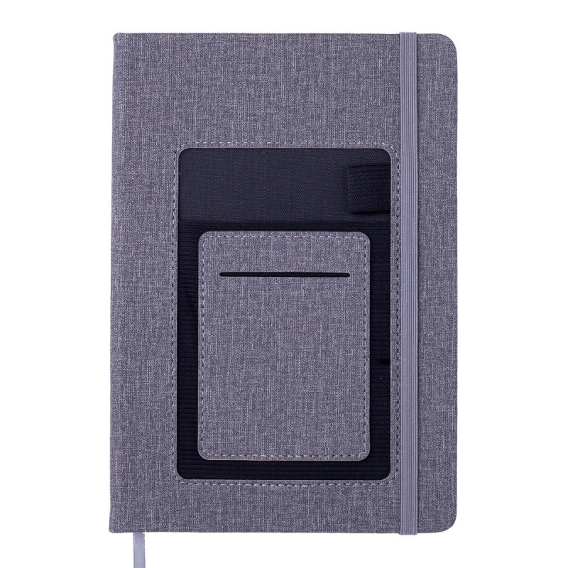 Блокнот діловий COMFORT А5, 96 арк., лінія, обкл. штучна шкіра, сірий