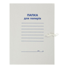 Папка на завязках JOBMAX, А4, картон , клеєний клапан