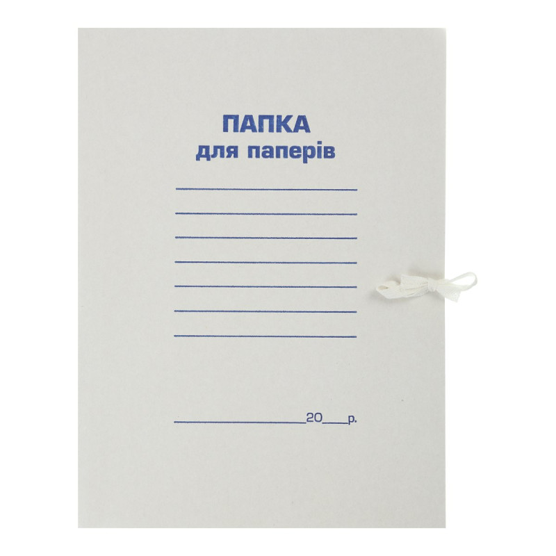 Папка на завязках JOBMAX, А4, картон , клеєний клапан Папка на завязках JOBMAX, А4, картон , клеєний клапан