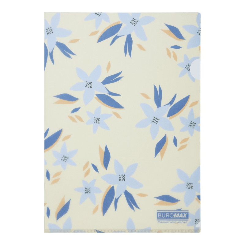 Папка-кутик А4, MYOSOTIS ARABESKI, напівпрозора, маренго