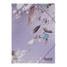 Папка А4 на гумках, LILAC ARABESKI, напівпрозора, сливова