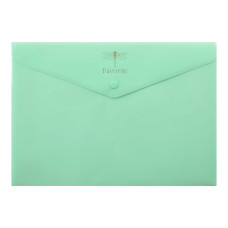 Папка-конверт А4 на кнопці FAVOURITE PASTEL, м'ятна