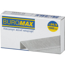 Скоби №24/6 1000шт., ЛЮКС