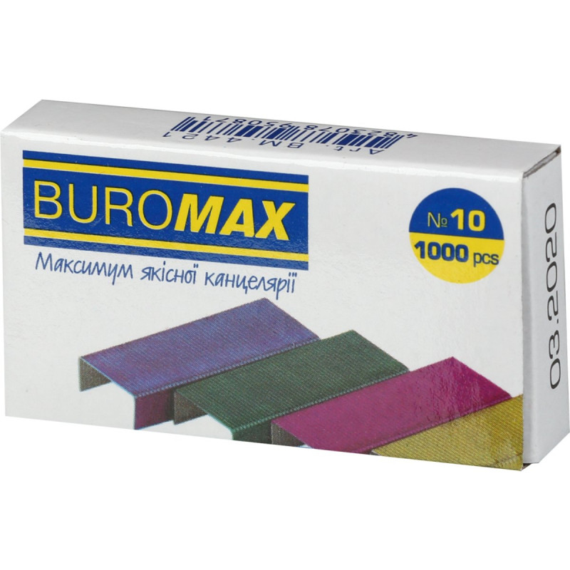 Скоби №10, кольорові, 1000 шт. Скоби №10, кольорові, 1000 шт.