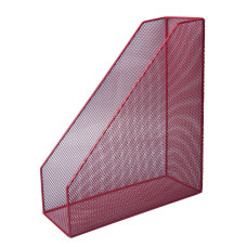 Лоток для паперів вертикальний 80x230x300мм, металевий, червоний