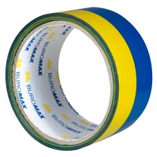 Клейка стрічка пак. 48мм x 35м, синьо-жовта
