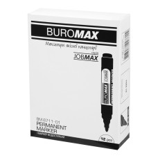 Маркер водостійкий, JOBMAX, 2-4 мм, чорний