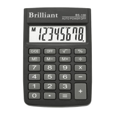 Калькулятор кишеньковий BS-100  8р., 1-пит