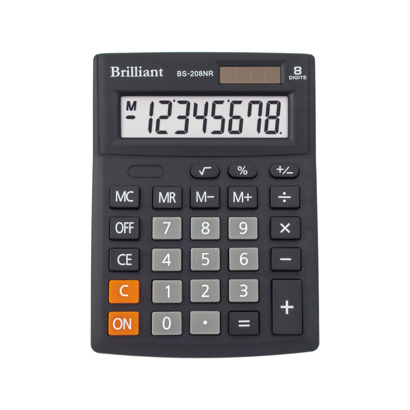 Калькулятор BS-208NR 8р., 2-пит