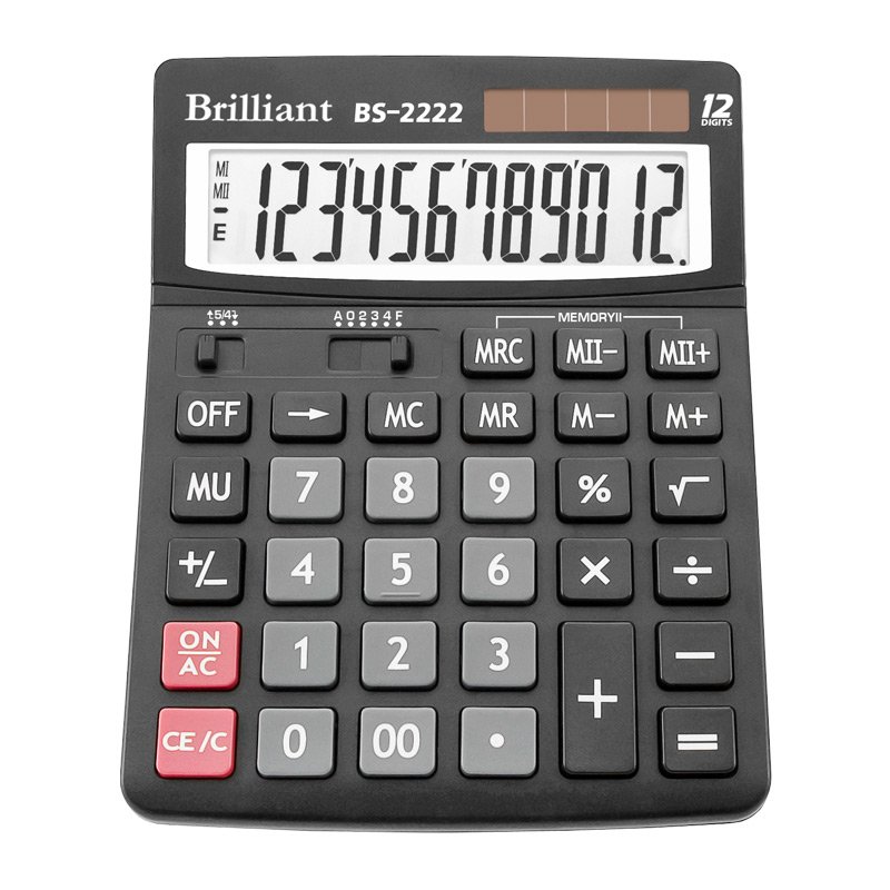 Калькулятор BS-2222 12р., 2-пит Калькулятор BS-2222 12р., 2-пит