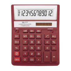 Калькулятор BS-777RD 12р., 2-пит, червоний