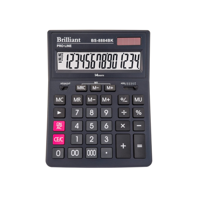 Калькулятор BS-8884BK 14р., 2-живл.
