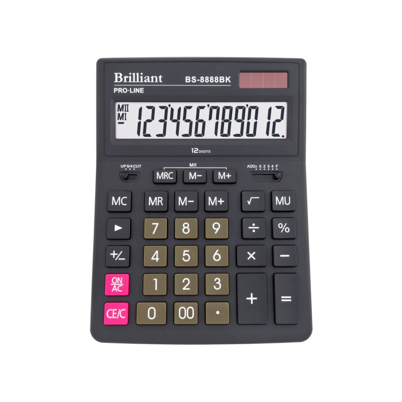 Калькулятор BS-8888BK 12р., 2-живл.