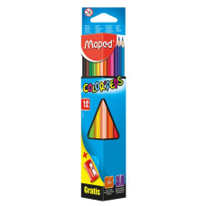 Олівці кольорові COLOR PEPS Classic, 12 кольорів + чинка