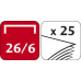 Степлер настільний GREENLOGIC, пластиковий, 25л., (скоби №24/6; 26/6), чорний