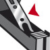 Степлер настільний ADVANCED METAL, металевий, 25л., (скоби №24/6; 26/6), синій металік