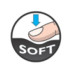 Ножиці офісні ESSENTIALS SOFT 170мм, блістер, сині вставки