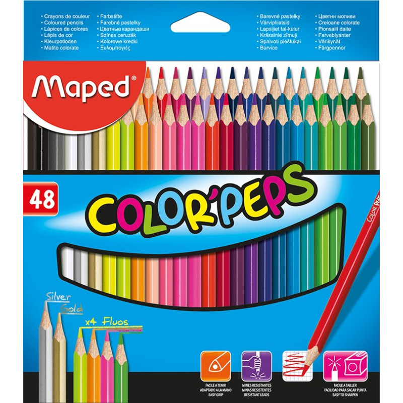 Олівці кольорові COLOR PEPS Classic, 48 кольорів