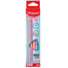 Олівець графітовий BLACK PEPS HB, з ластиком, PASTEL
