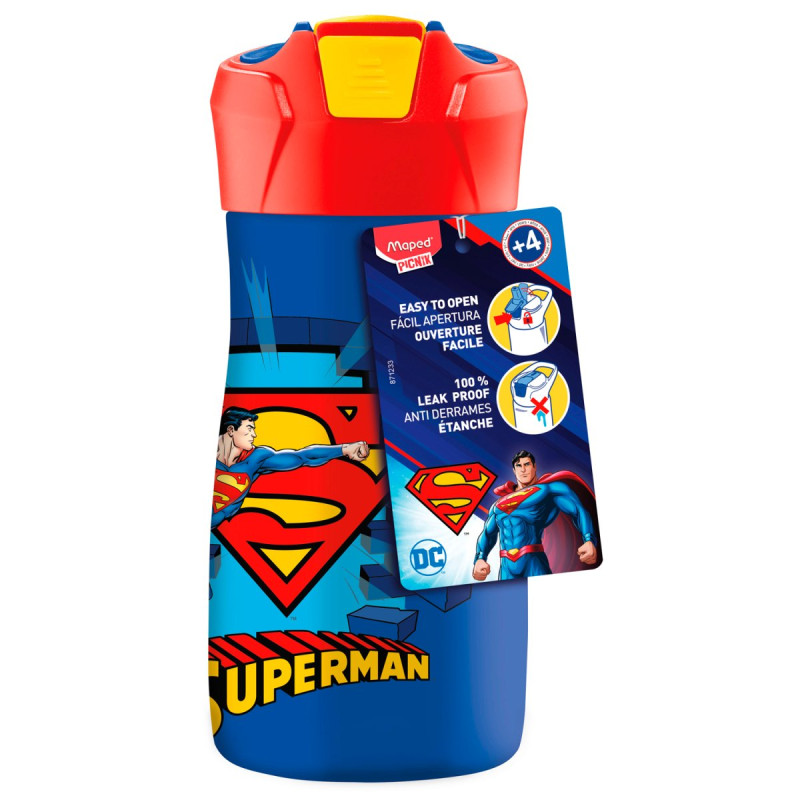 Пляшка для пиття SUPERMAN з нержавіючої сталі, 430 мл