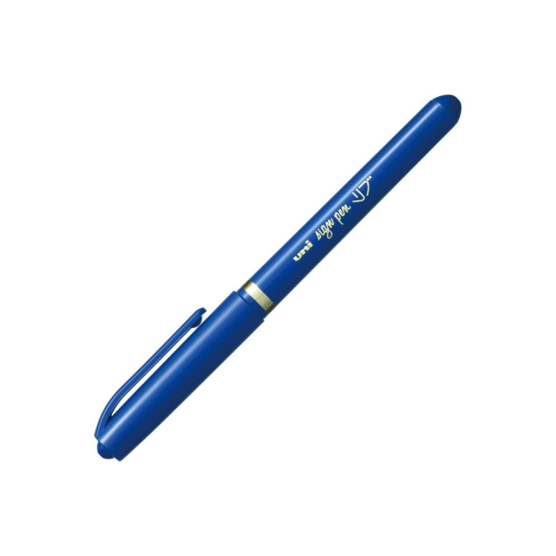 Ручка-маркер Mitsubishi sign pen, 0,7 мм, синій