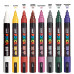 Набір маркерів uni POSCA Dark Color, 1,8-2,5мм, 8 шт