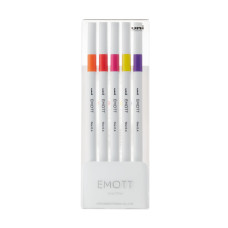 Лайнер uni EMOTT 0.4мм fine line, Passion Color, 5 кольорів