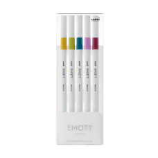 Лайнер uni EMOTT 0.4мм fine line, Retro Color, 5 кольорів