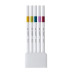 Лайнер uni EMOTT 0.4мм fine line, Retro Color, 5 кольорів