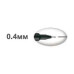 Лайнер uni PiN 0.4мм fine line, чорний