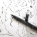 Лайнер браш Uni PIN Brush FINE LINE, темно-сірий
