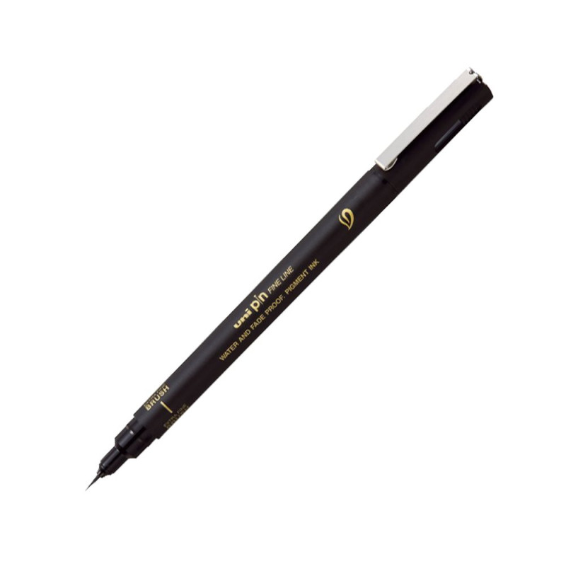 Лайнер браш Uni PIN Extra Fine Brush, чорний Лайнер браш Uni PIN Extra Fine Brush, чорний
