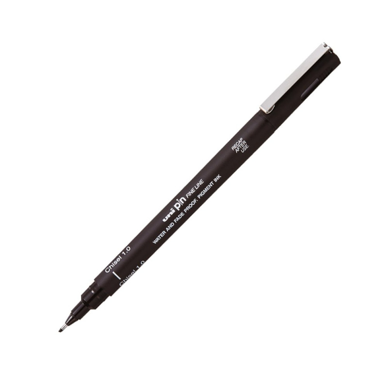 Лайнер Uni PIN Chisel FINE LINE, 1-3 мм, чорний